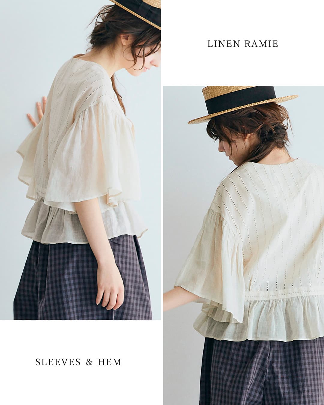 MAGALIコットン レース カシュクール ブラウス bl277