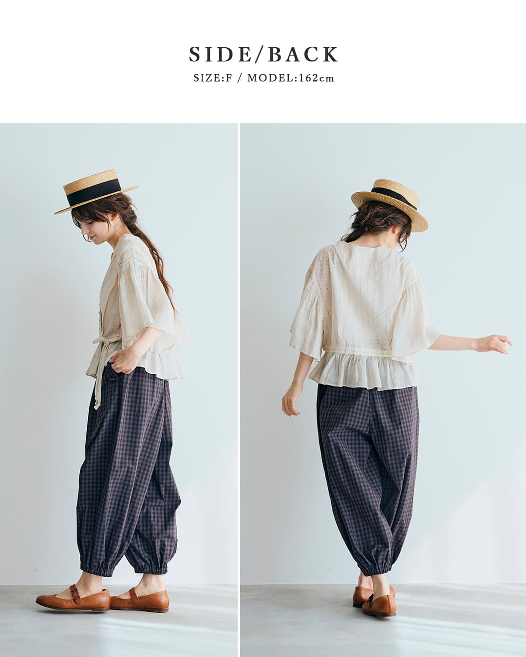 MAGALIコットン レース カシュクール ブラウス bl277