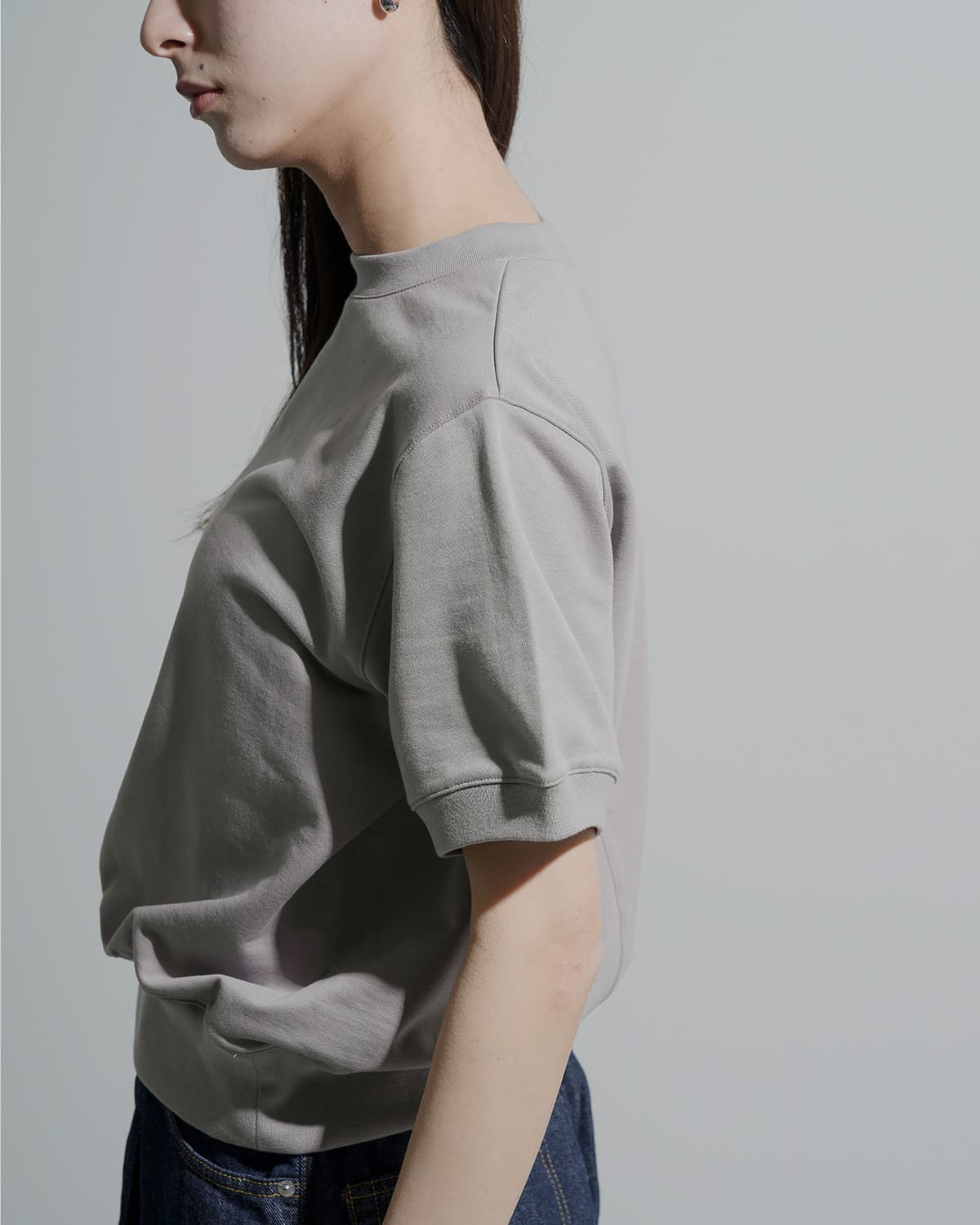 BATONER�R�b�g�� �N���[�l�b�N ���� �v���I�[�o�[ �gULTRA CREAMY INLAY CREW NECK SHORT SLEEVE�h bn-26sl-023