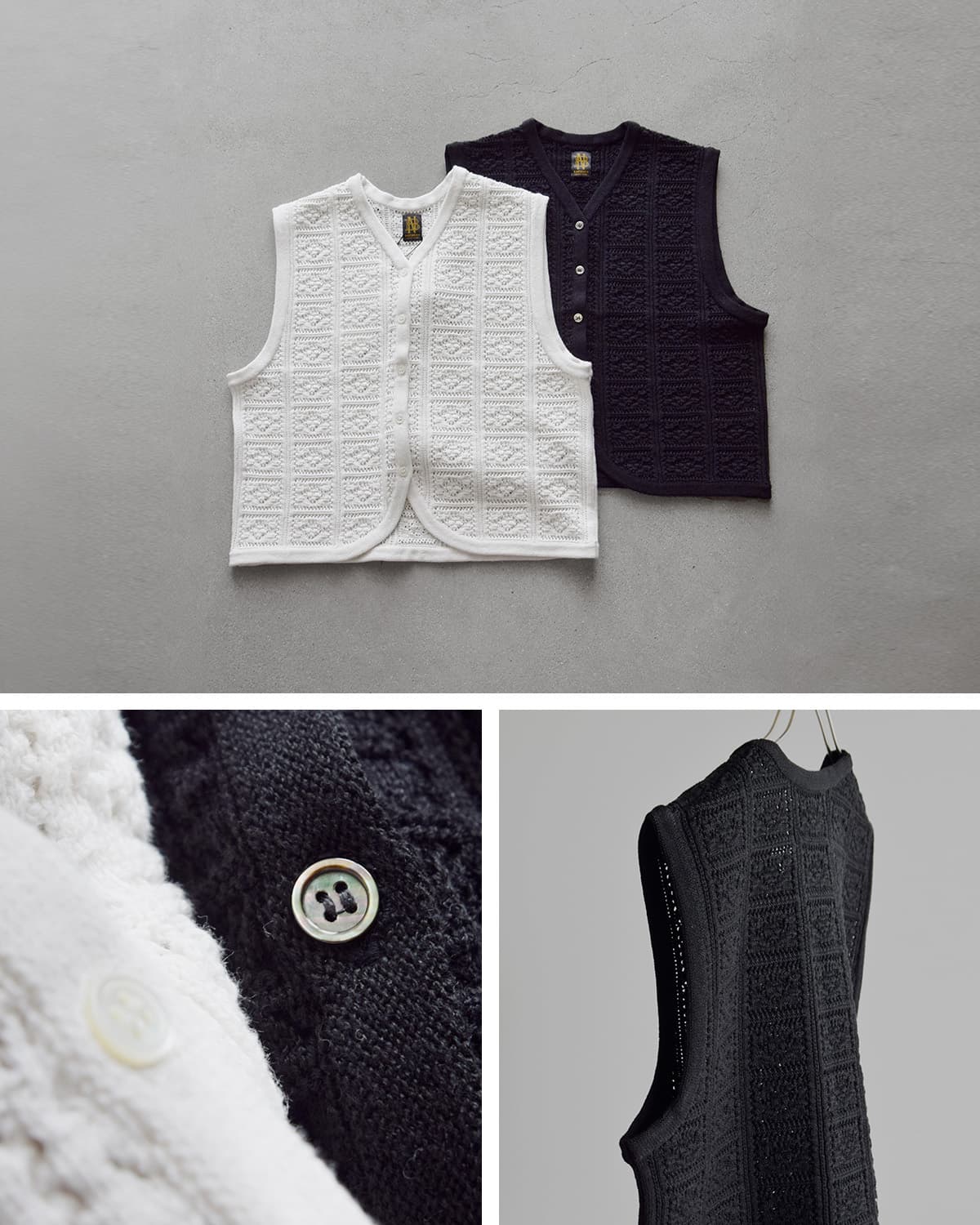 BATONER�O���b�V�[���[�X �I�[�v�� �x�X�g �gGRASSY LACE OPEN VEST�h bn-26sl-030
