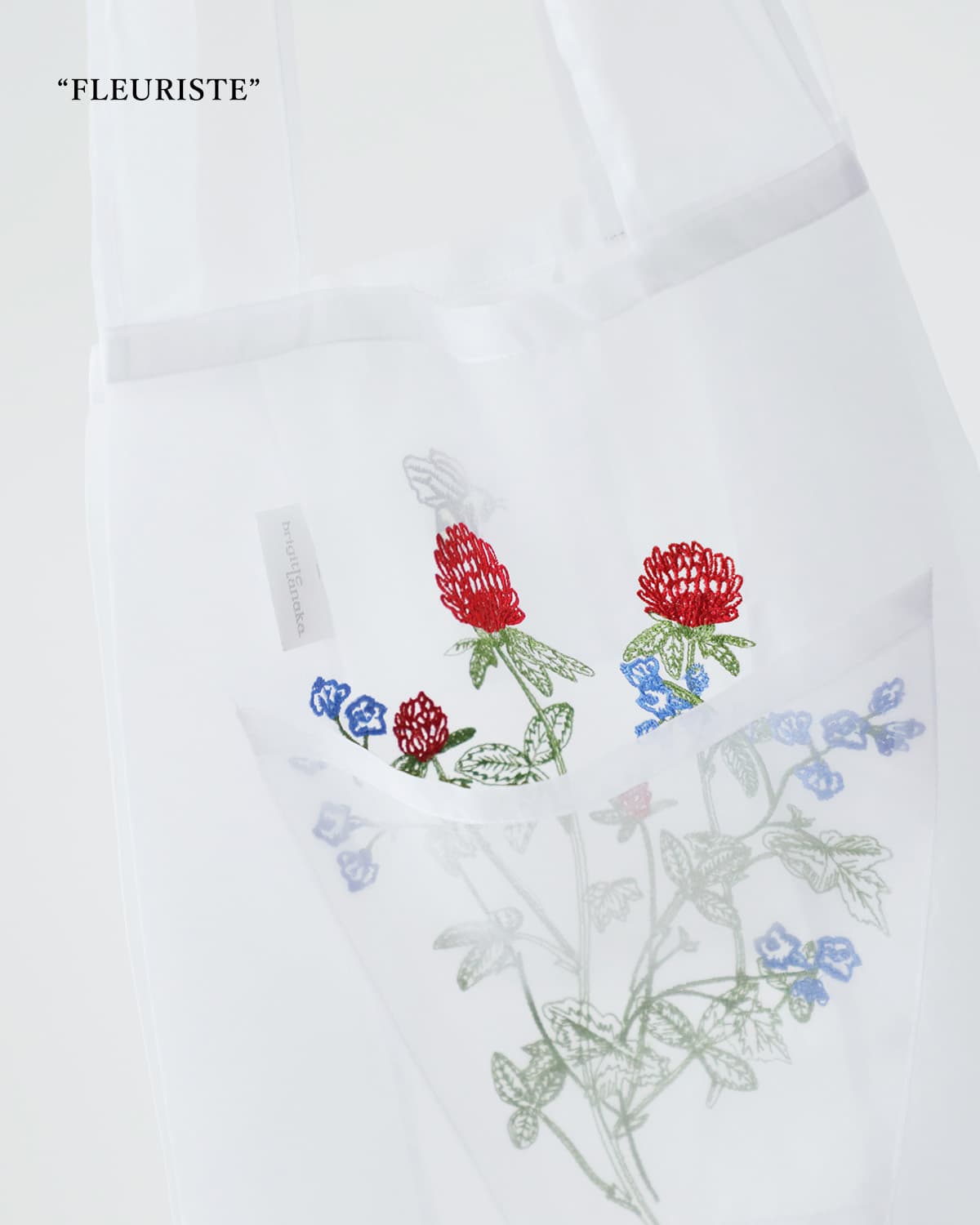 BRIGITTE TANAKA刺繍 トートバッグ “FLEURISTE” bt-mo-fleuriste