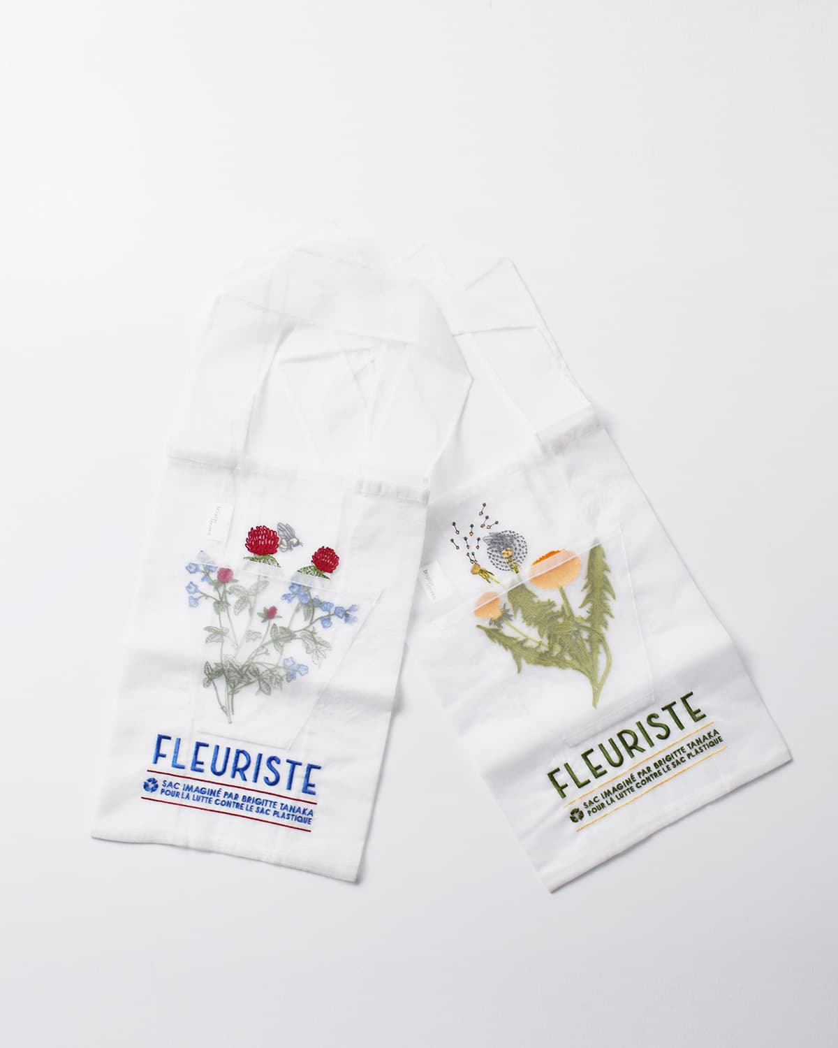 BRIGITTE TANAKA刺繍 トートバッグ “FLEURISTE” bt-mo-fleuriste