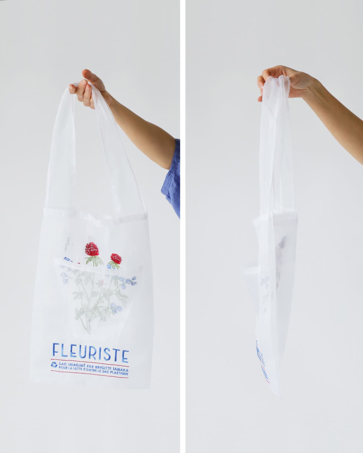 BRIGITTE TANAKA刺繍 トートバッグ “FLEURISTE” bt-mo-fleuriste
