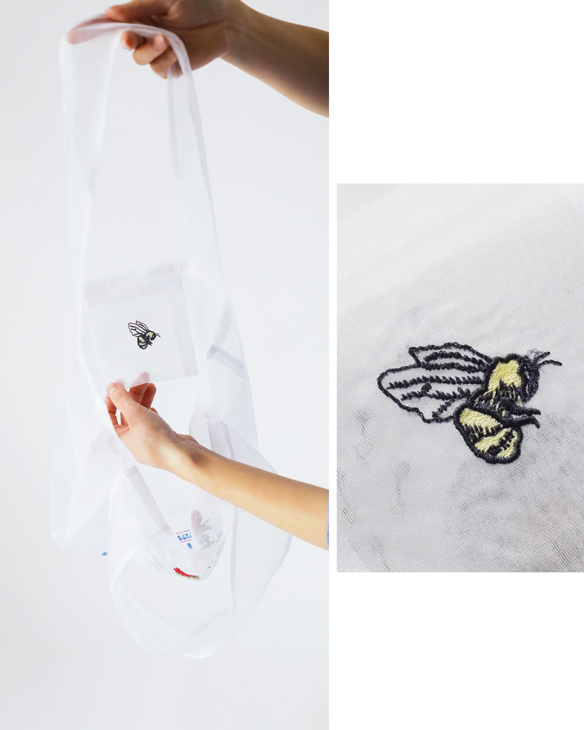 BRIGITTE TANAKA刺繍 トートバッグ “FLEURISTE” bt-mo-fleuriste