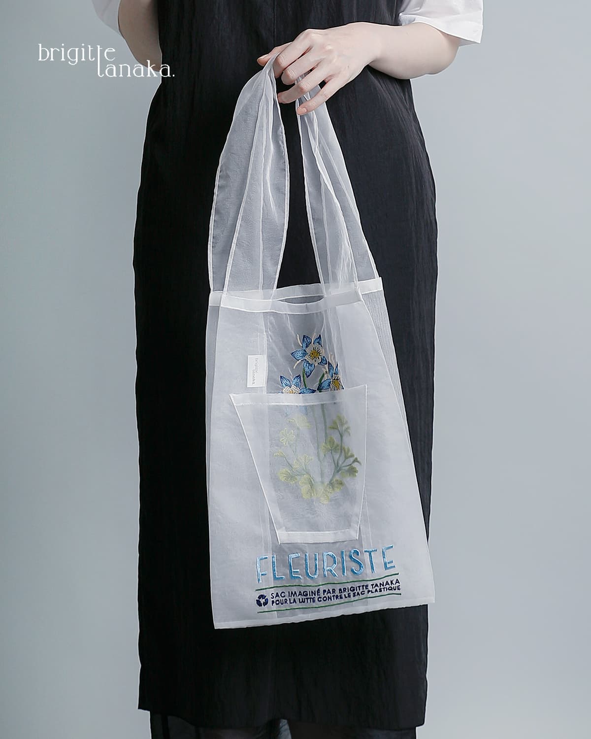 BRIGITTE TANAKA刺繍 トートバッグ FLEURISTE bt-mo-fleuriste-same2