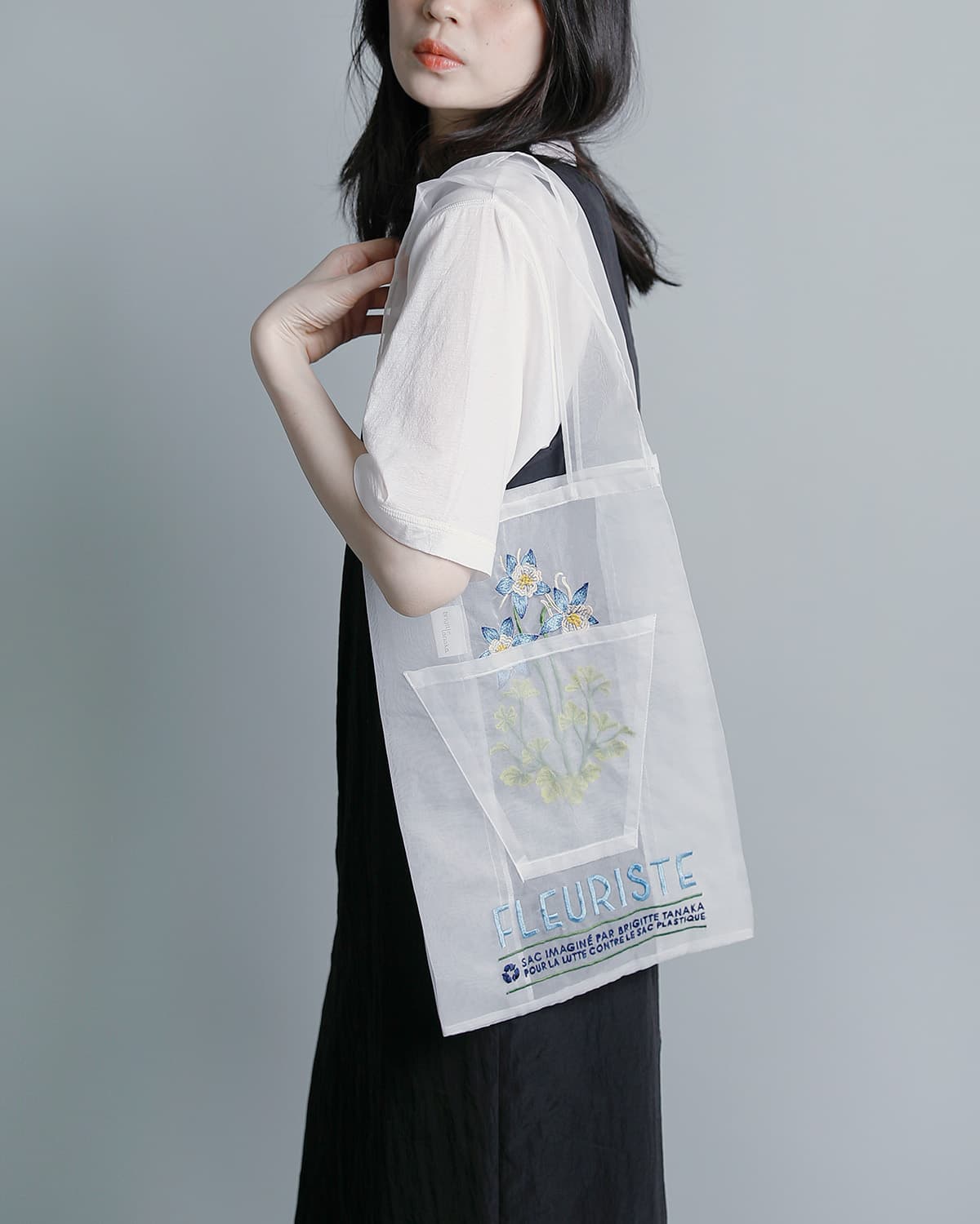 BRIGITTE TANAKA刺繍 トートバッグ FLEURISTE bt-mo-fleuriste-same2