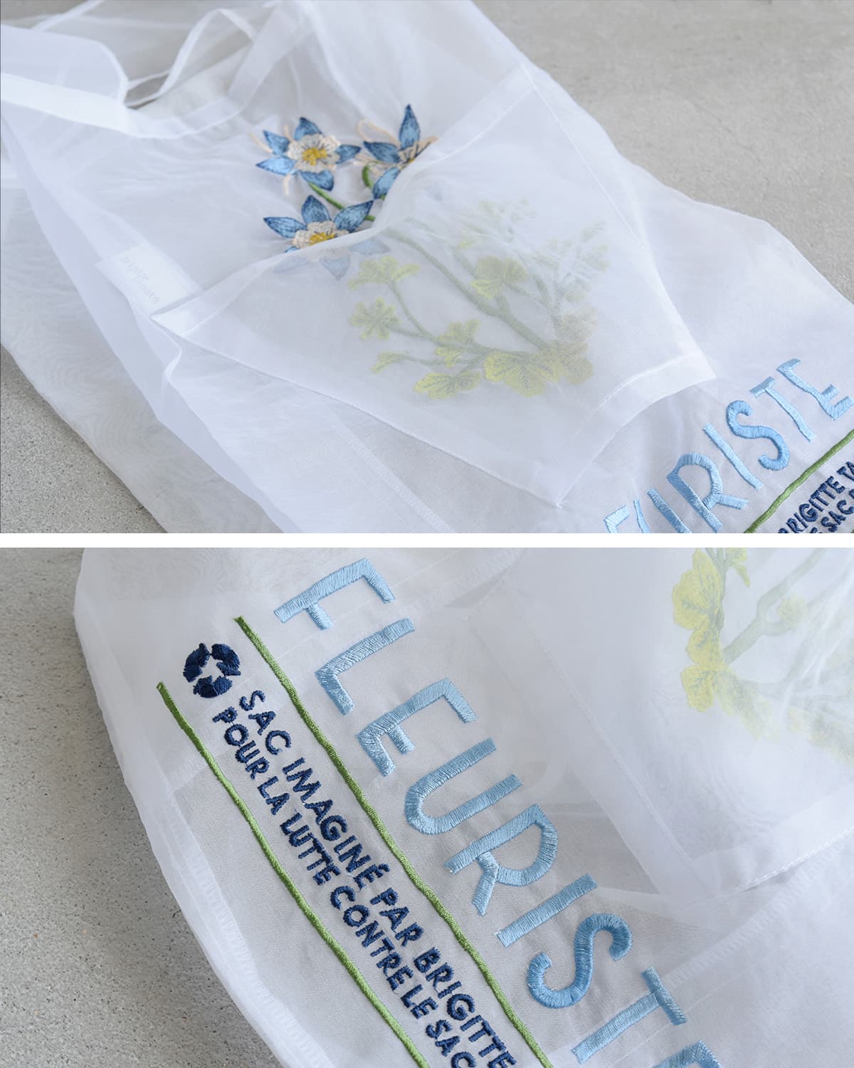 BRIGITTE TANAKA刺繍 トートバッグ FLEURISTE bt-mo-fleuriste-same2