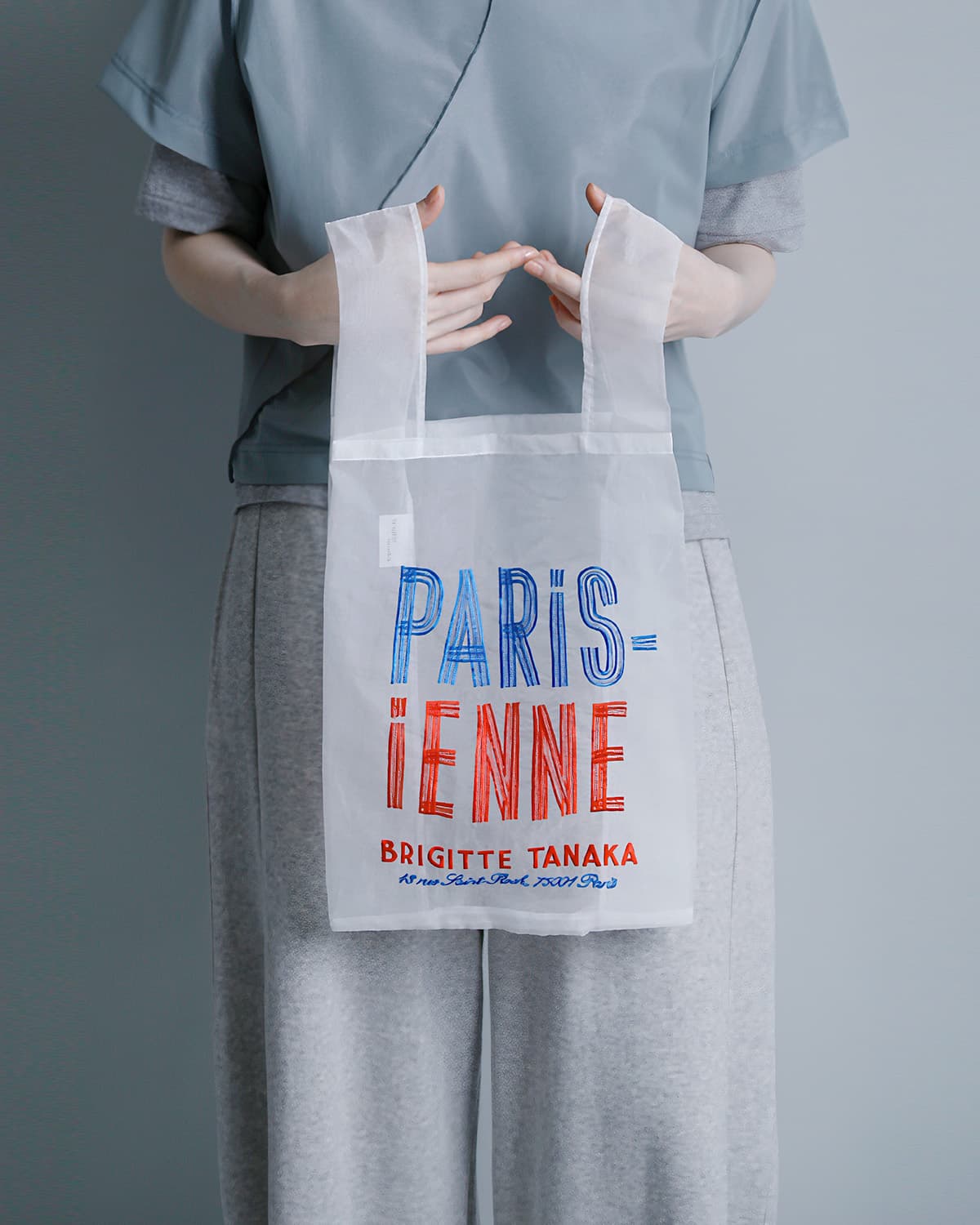 BRIGITTE TANAKA刺繍 トートバッグ Parisienne bt-mo-parisienne