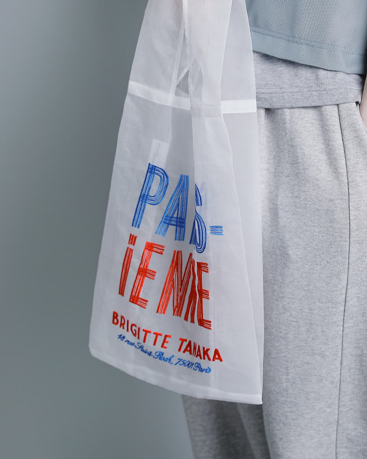 BRIGITTE TANAKA刺繍 トートバッグ Parisienne bt-mo-parisienne
