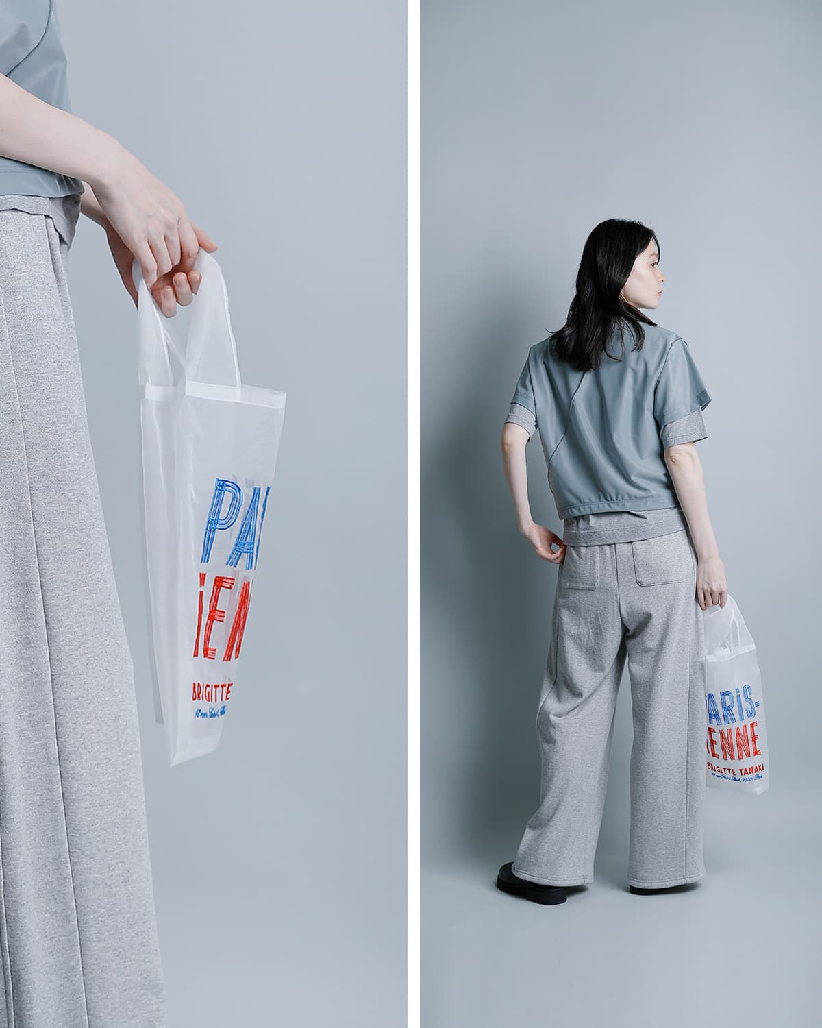 BRIGITTE TANAKA刺繍 トートバッグ Parisienne bt-mo-parisienne