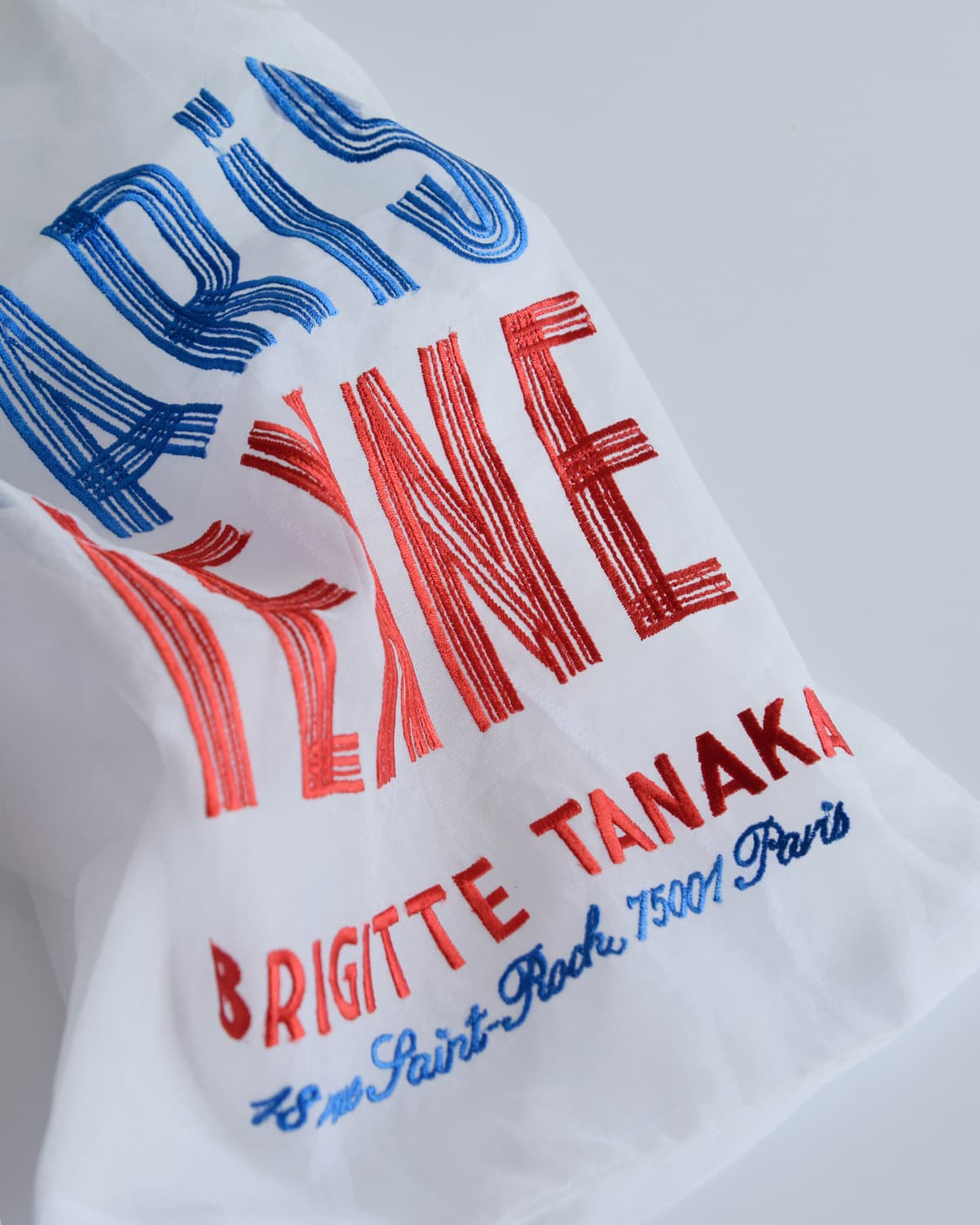 BRIGITTE TANAKA刺繍 トートバッグ Parisienne bt-mo-parisienne