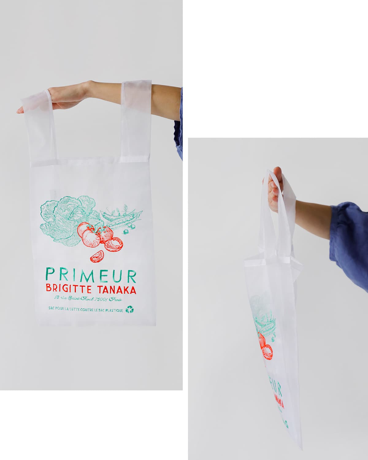BRIGITTE TANAKA刺繍 トートバッグ “PRIMEUR” bt-mo-primeur