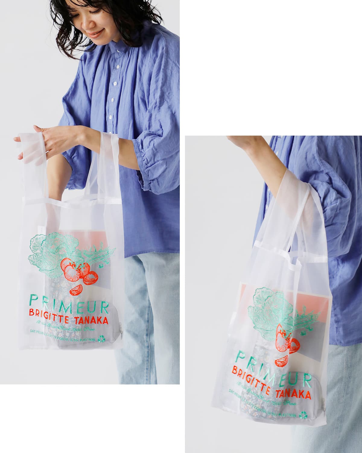 BRIGITTE TANAKA刺繍 トートバッグ “PRIMEUR” bt-mo-primeur