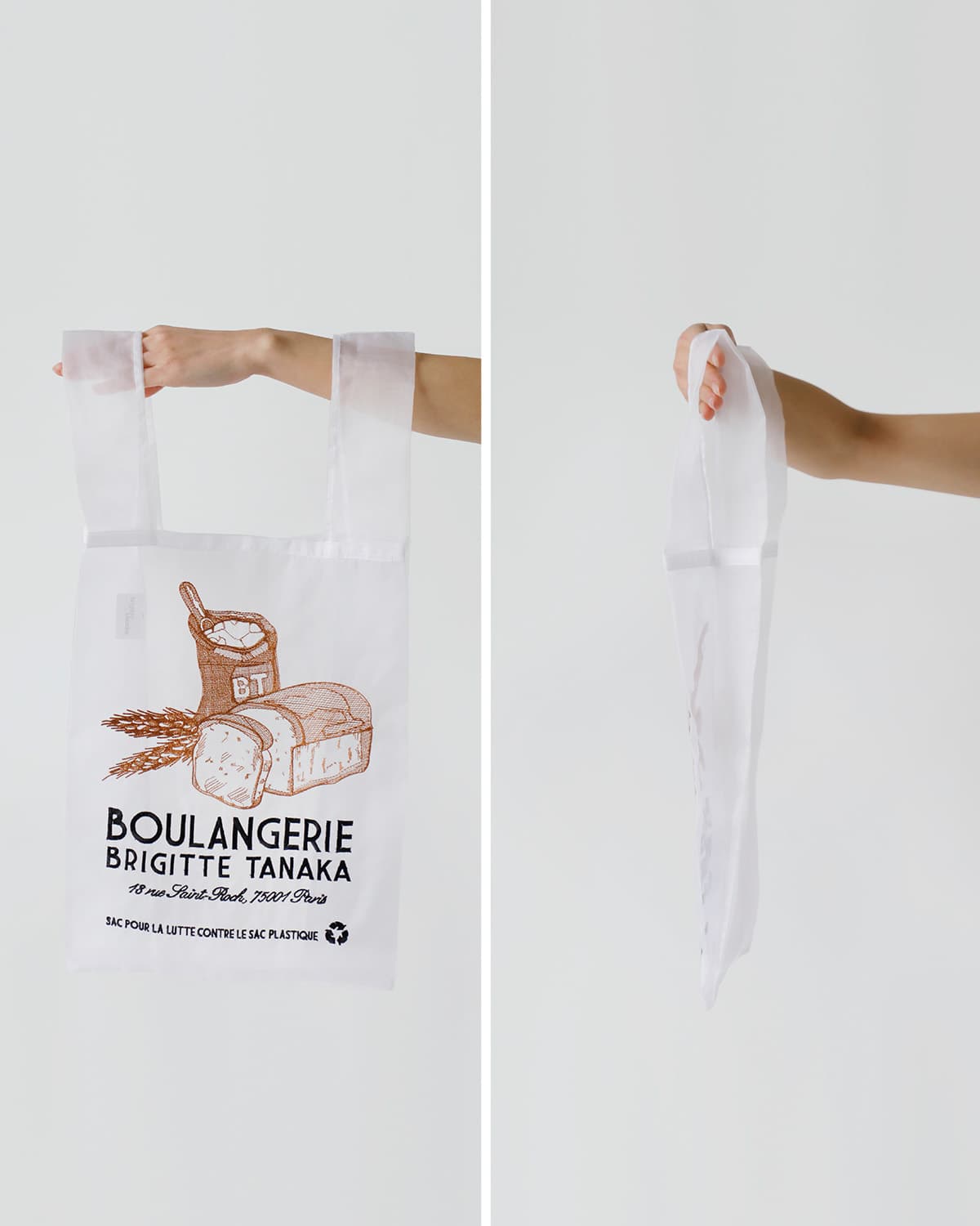 BRIGITTE TANAKA ブリジットタナカ 刺繍 トートバッグ BOULANGERIE