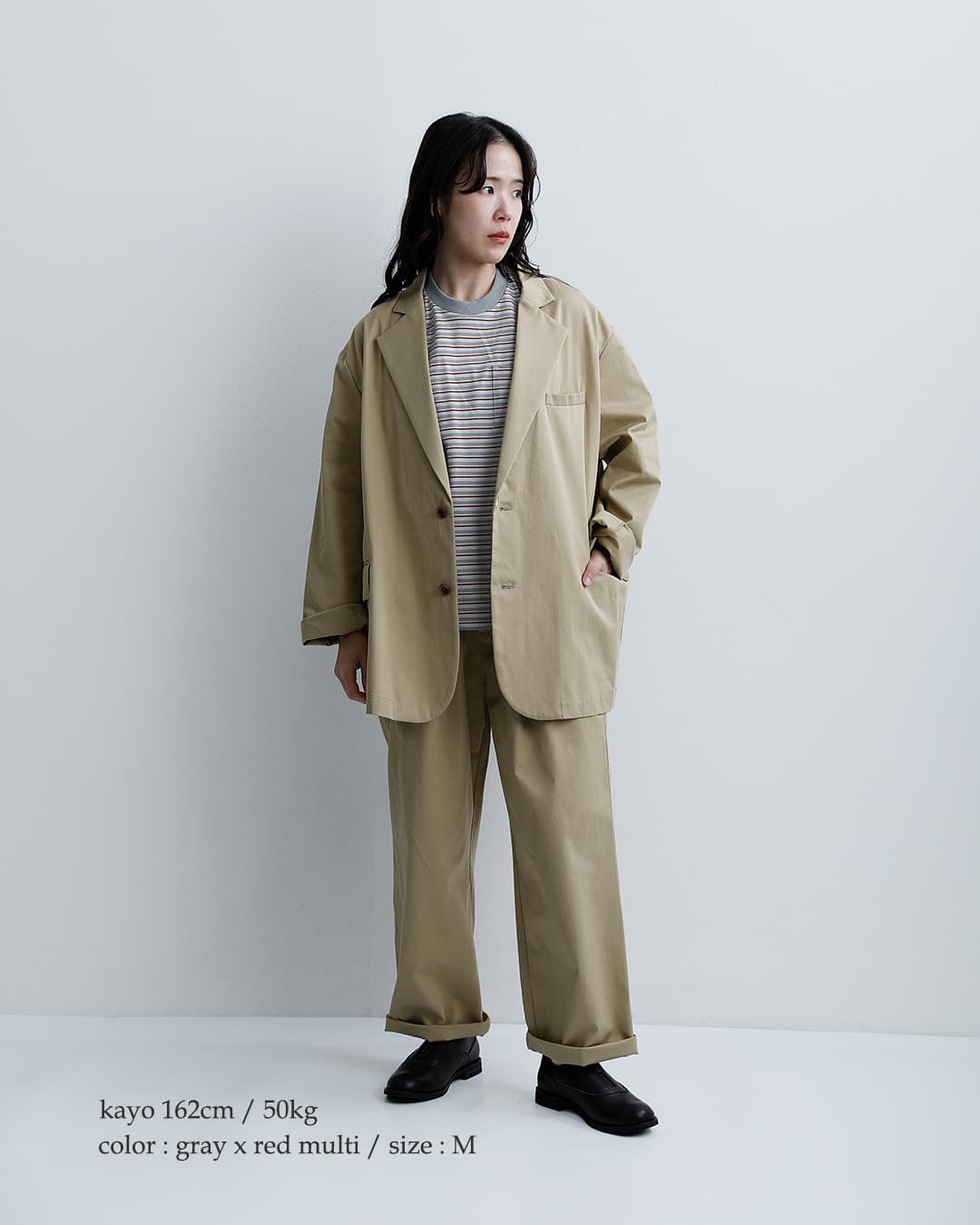 DANTONコットンオープンエンドジャージー ボーダー ポケット Tシャツ dt-c0197tcb-same2