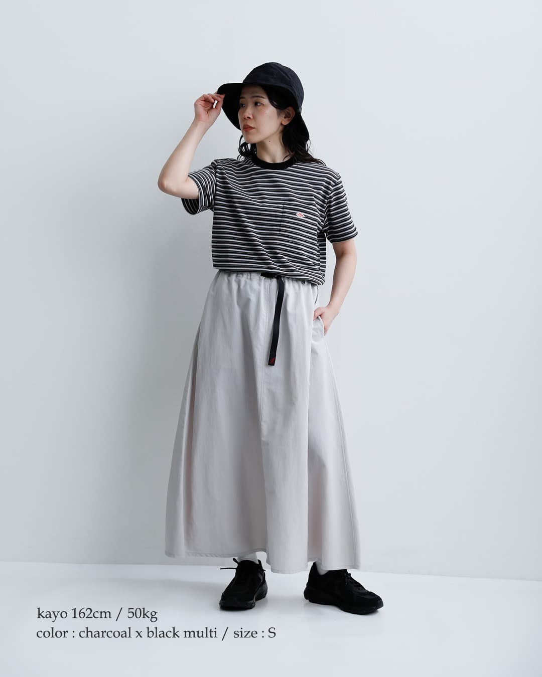 DANTONコットンオープンエンドジャージー ボーダー ポケット Tシャツ dt-c0197tcb-same2