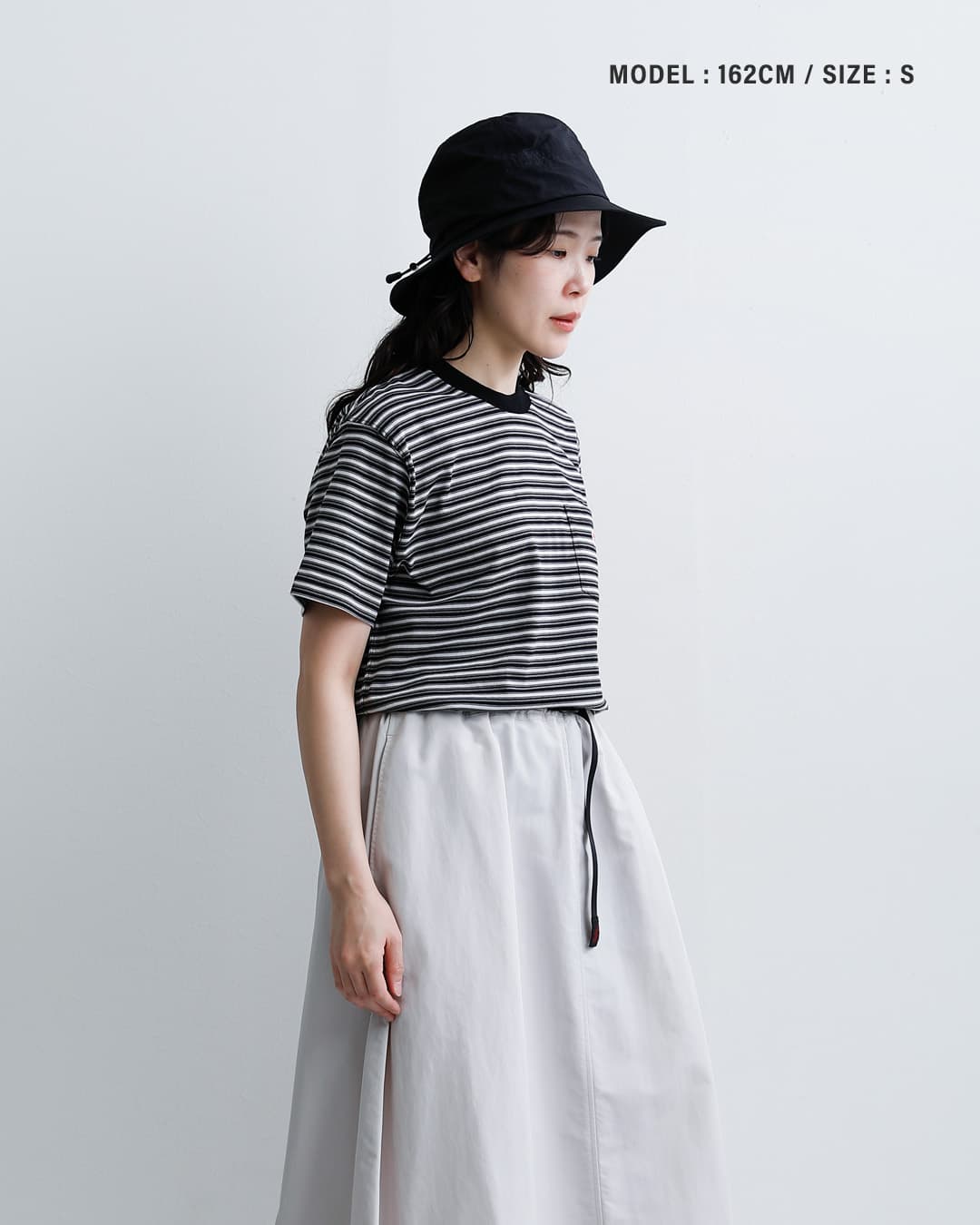 DANTONコットンオープンエンドジャージー ボーダー ポケット Tシャツ dt-c0197tcb-same2