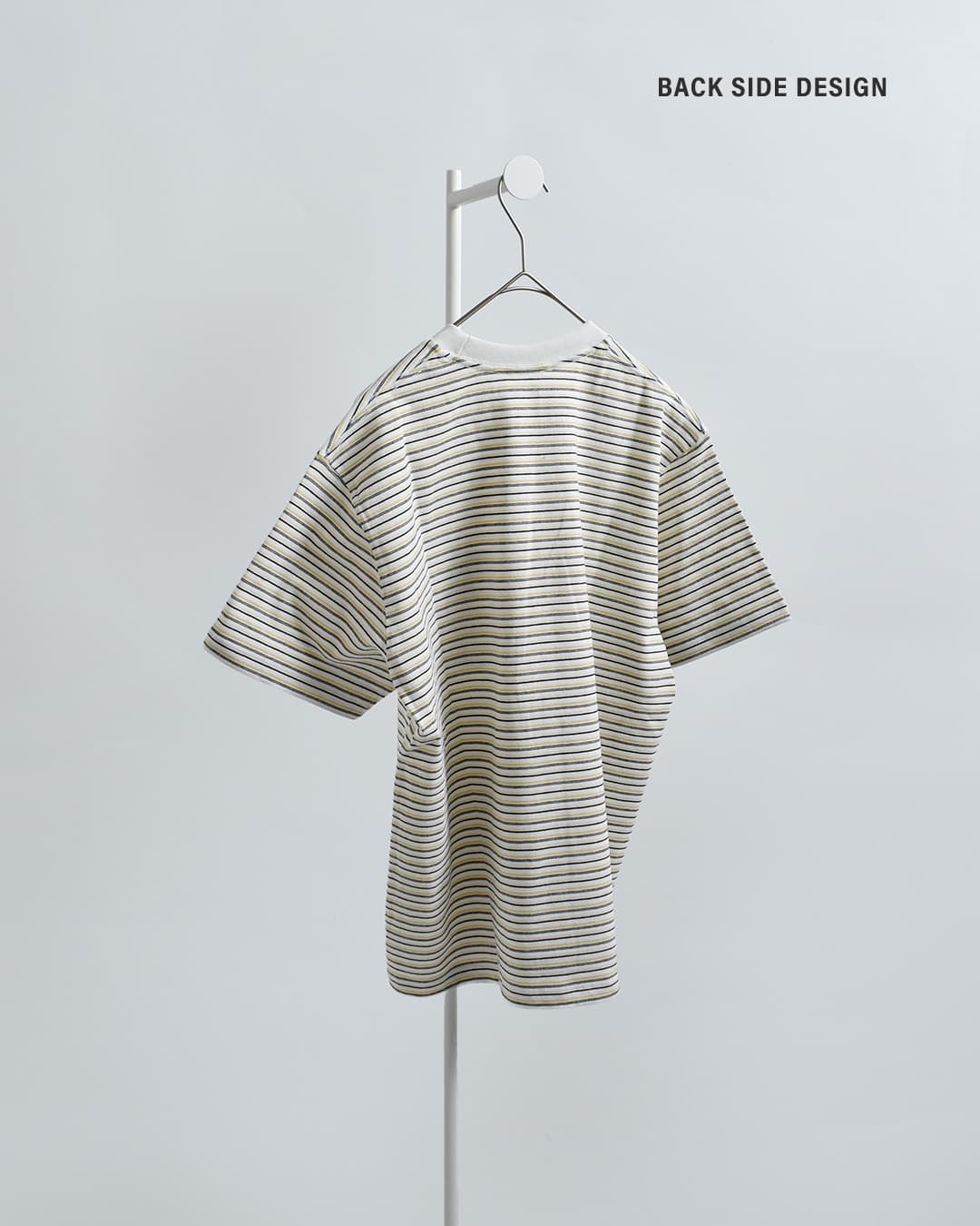 DANTONコットンオープンエンドジャージー ボーダー ポケット Tシャツ dt-c0197tcb-same2