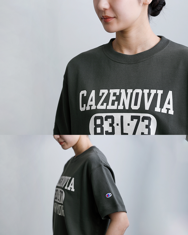 Championフレンチテリー 半袖 プリント スウェットシャツ c3-d016