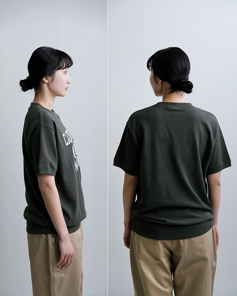 Championフレンチテリー 半袖 プリント スウェットシャツ c3-d016