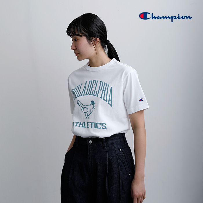 Champion(チャンピオン)コットン 半袖 プリントTシャツ c3-d346-7