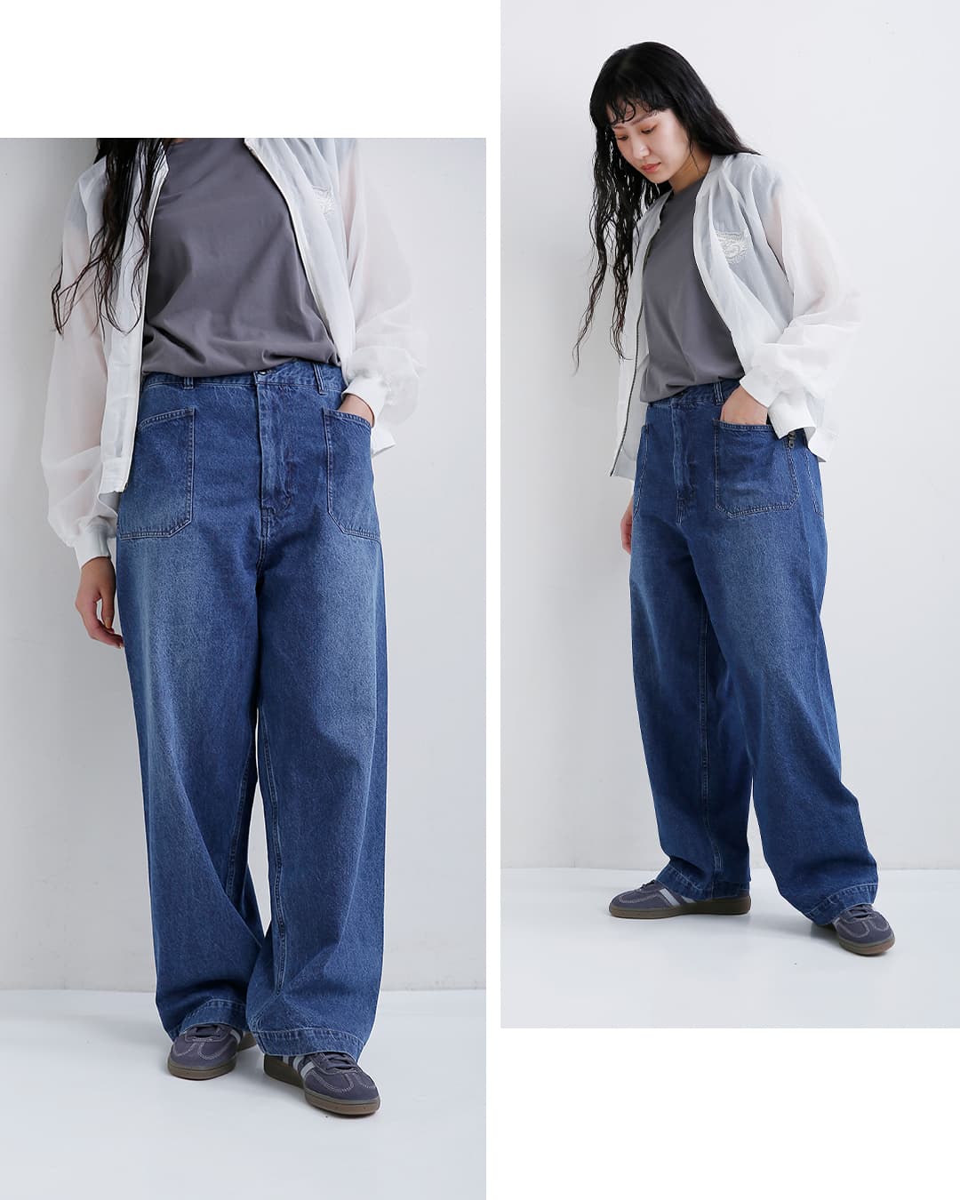 CLOTH ACROSS クロスアクロス コットン デニム ユーティリティ パンツ