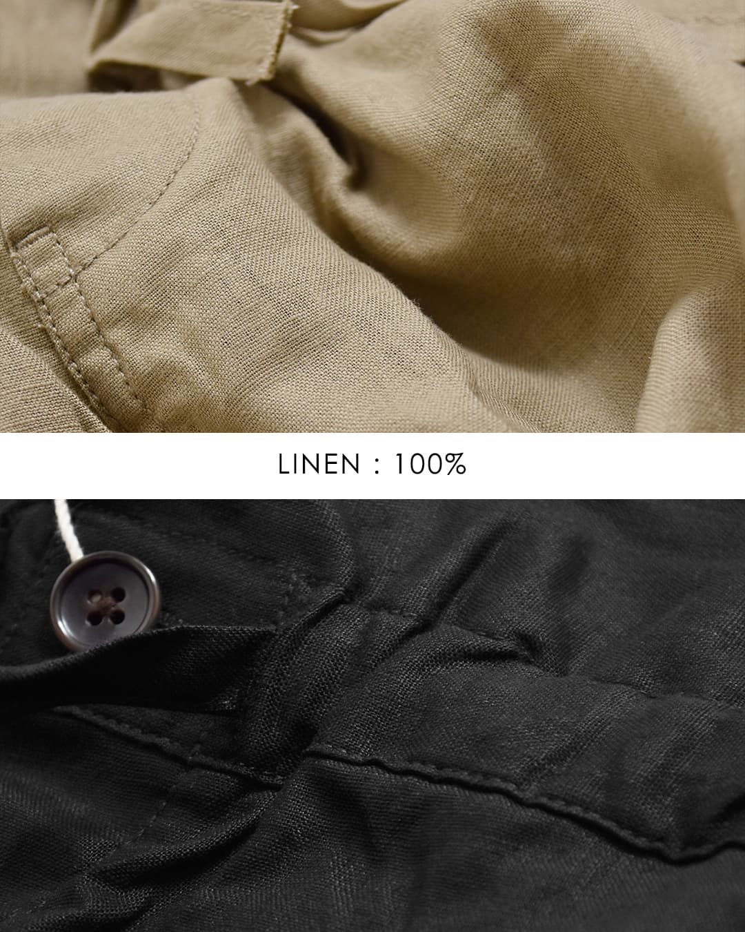 CLOTH ACROSS(クロスアクロス)リネン ミリタリー イージー パンツ LINEN MILITARY EASY PANTS ca26s06