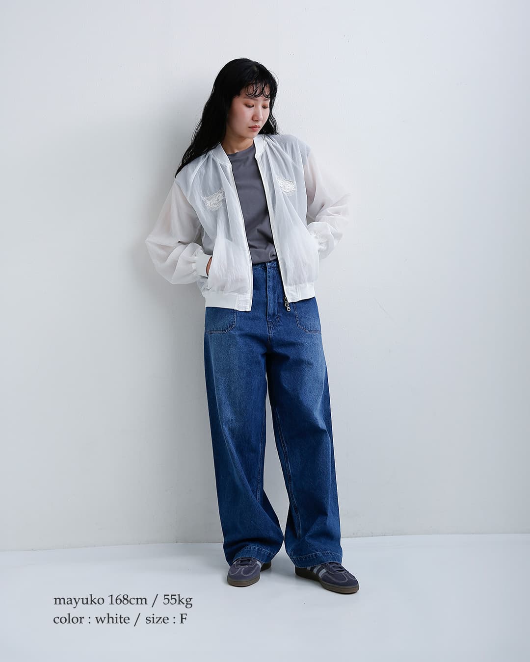 CLOTH ACROSS クロスアクロス シアー スーベニア ブルゾン SHEER CLOTH ACROSS クロスアクロス シアー スーベニア ブルゾン SHEER