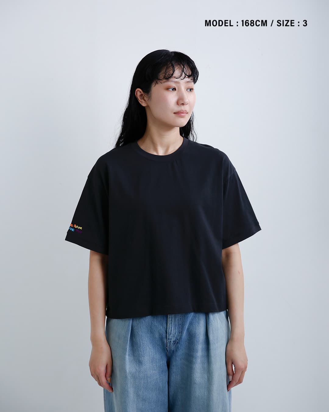 CLOTH ACROSSコットン 天竺 エッジング加工 刺繍 Tシャツ S/S T OVERTHINK ca26s10