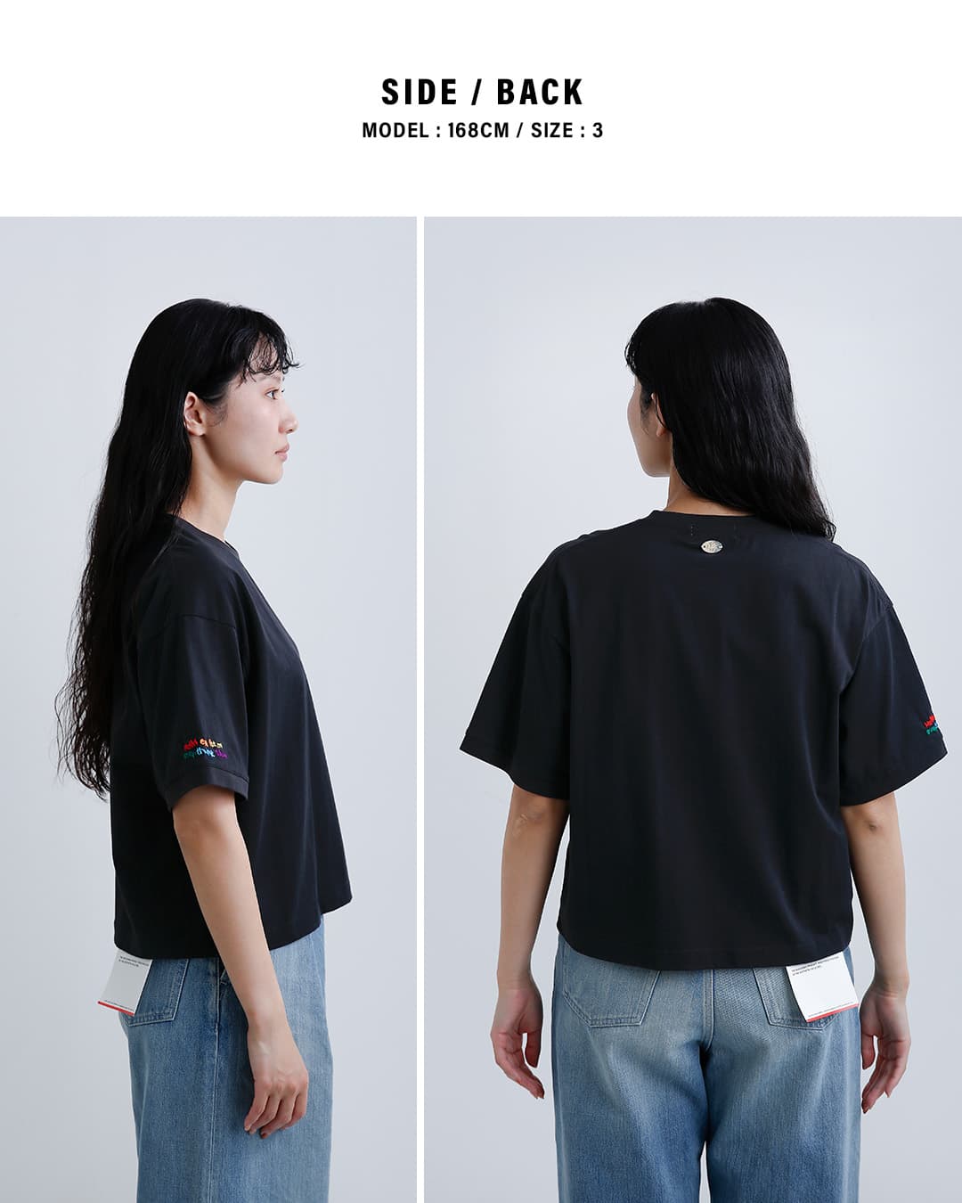 CLOTH ACROSSコットン 天竺 エッジング加工 刺繍 Tシャツ S/S T OVERTHINK ca26s10