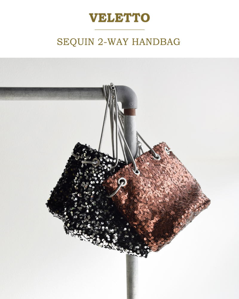 VELETTO(ベレット)スパンコール2wayハンドバッグce-196534
