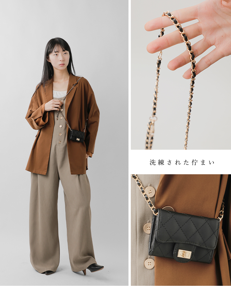 VELETTO(ベレット)ヴィーガンスムースレザーショルダーバッグce-25040-pu