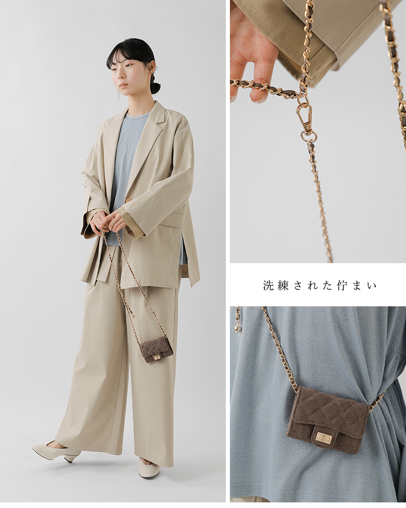 VELETTO(ベレット)ヴィーガンスエードレザーショルダーバッグce-25040-su