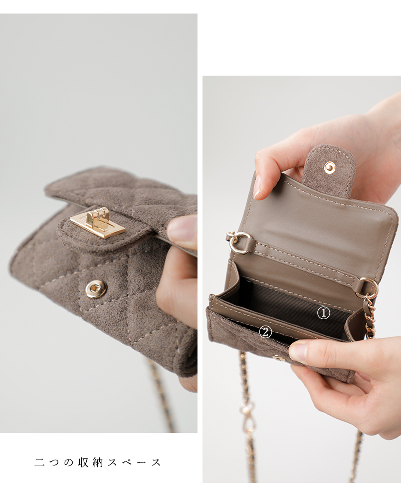 VELETTO(ベレット)ヴィーガンスエードレザーショルダーバッグce-25040-su