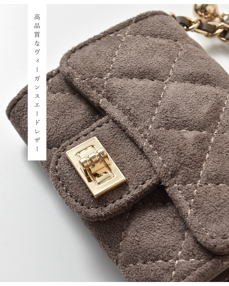 VELETTO(ベレット)ヴィーガンスエードレザーショルダーバッグce-25040-su