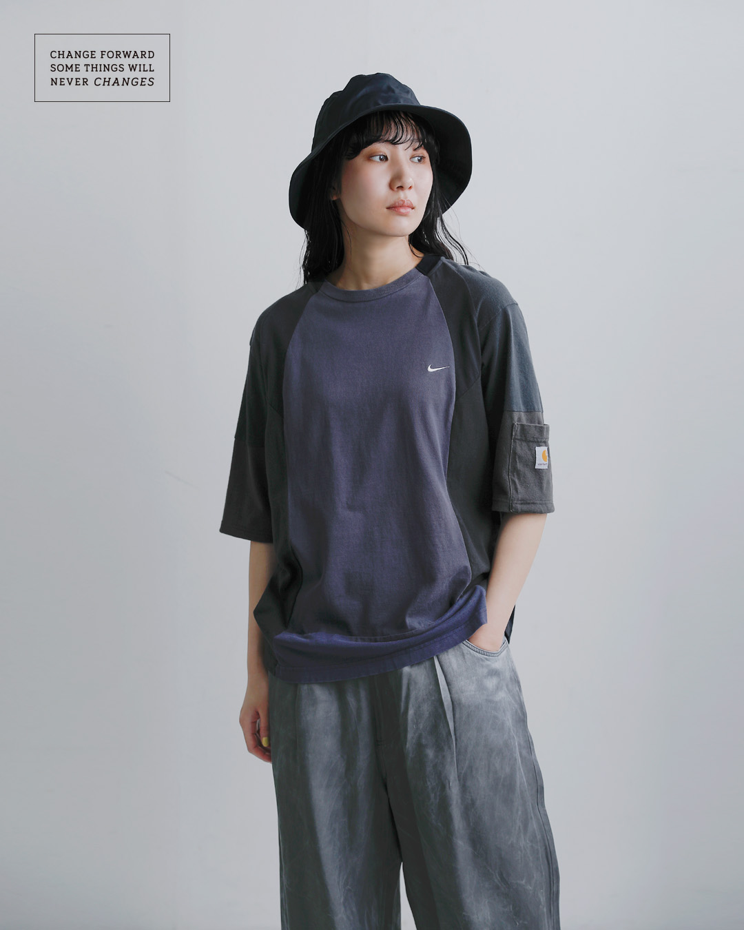 CHANGES(チェンジーズ)リメイク ラグラン ショートスリーブ カットソー ch1071