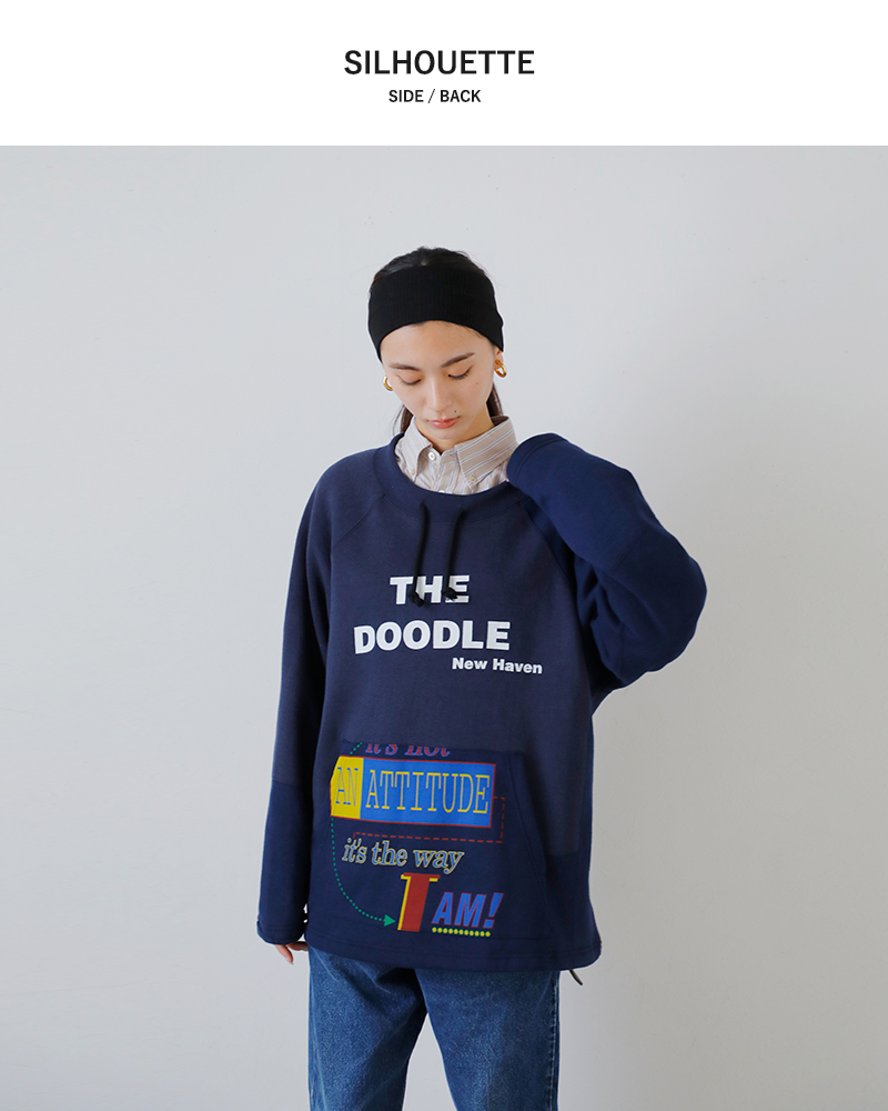 CHANGES(チェンジーズ)リメイクラグランスリーブ裏起毛プルオーバーch2022