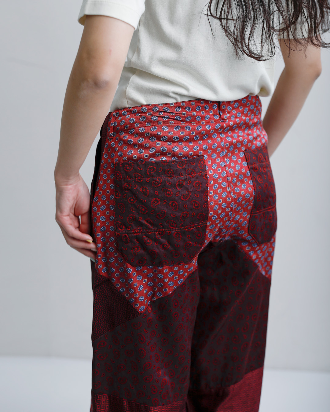 CHANGES(チェンジーズ)サテン リメイク マルチ パンツ ch4110