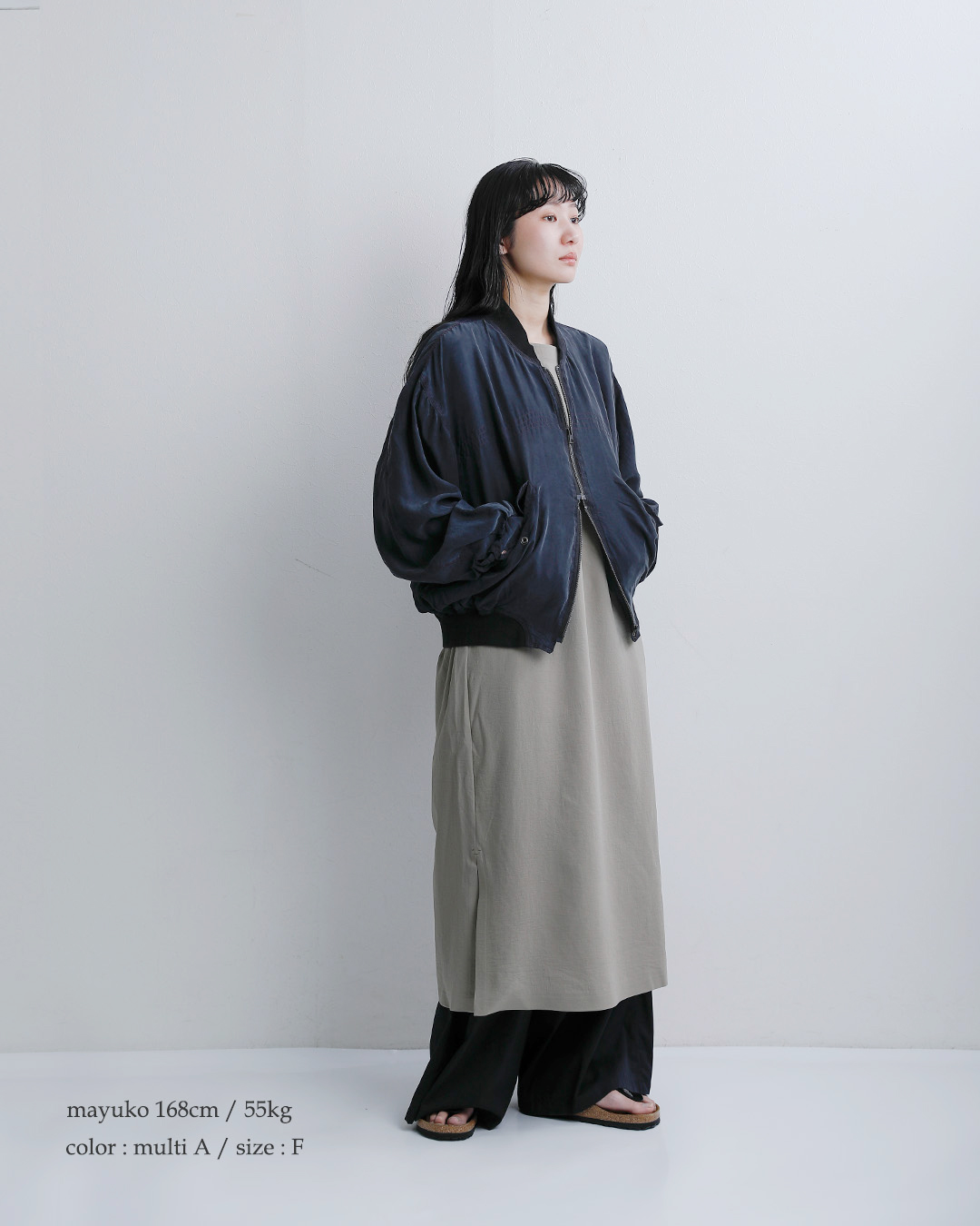 CHANGES(チェンジーズ)リメイク ジップ シルク ジャケット ch5041