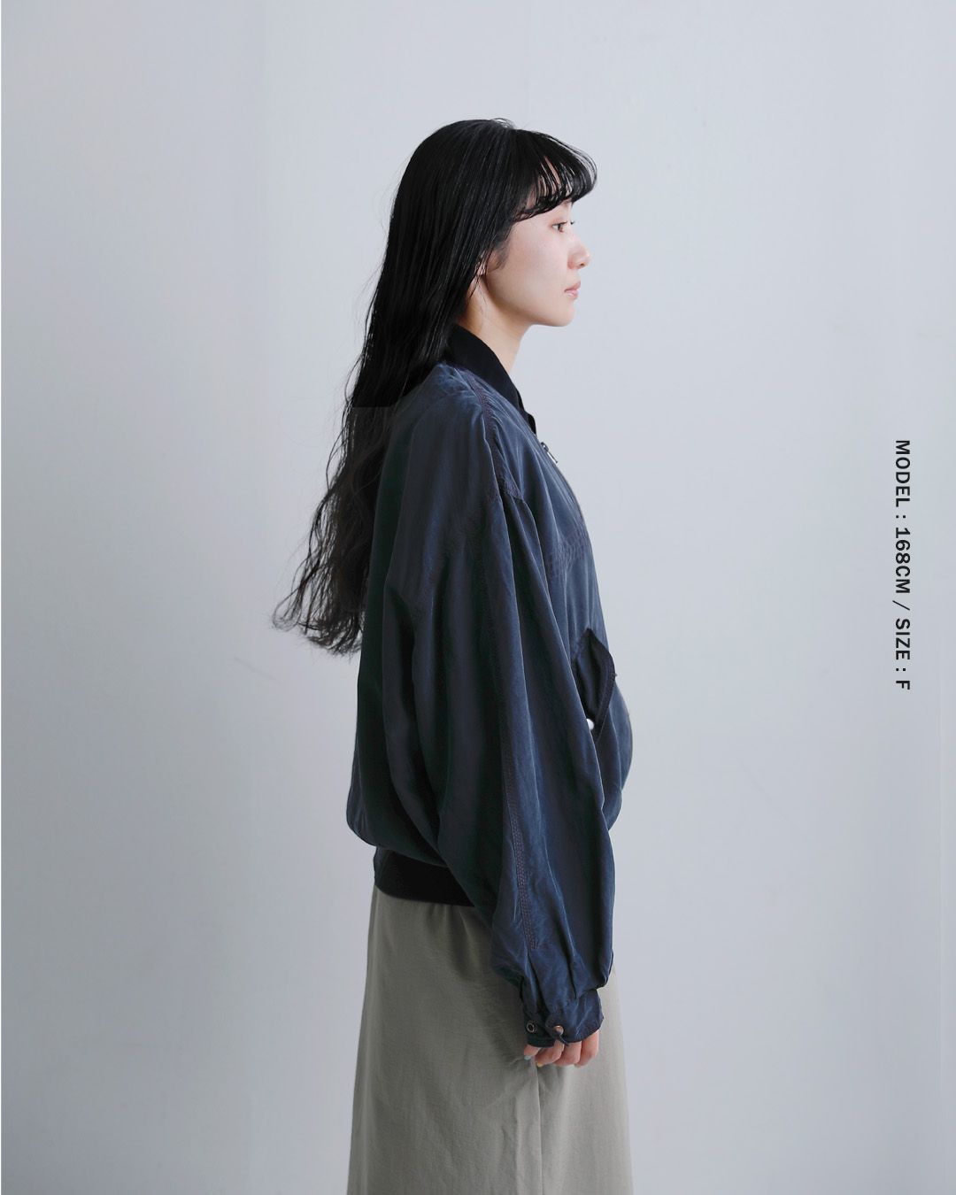 CHANGES(チェンジーズ)リメイク ジップ シルク ジャケット ch5041