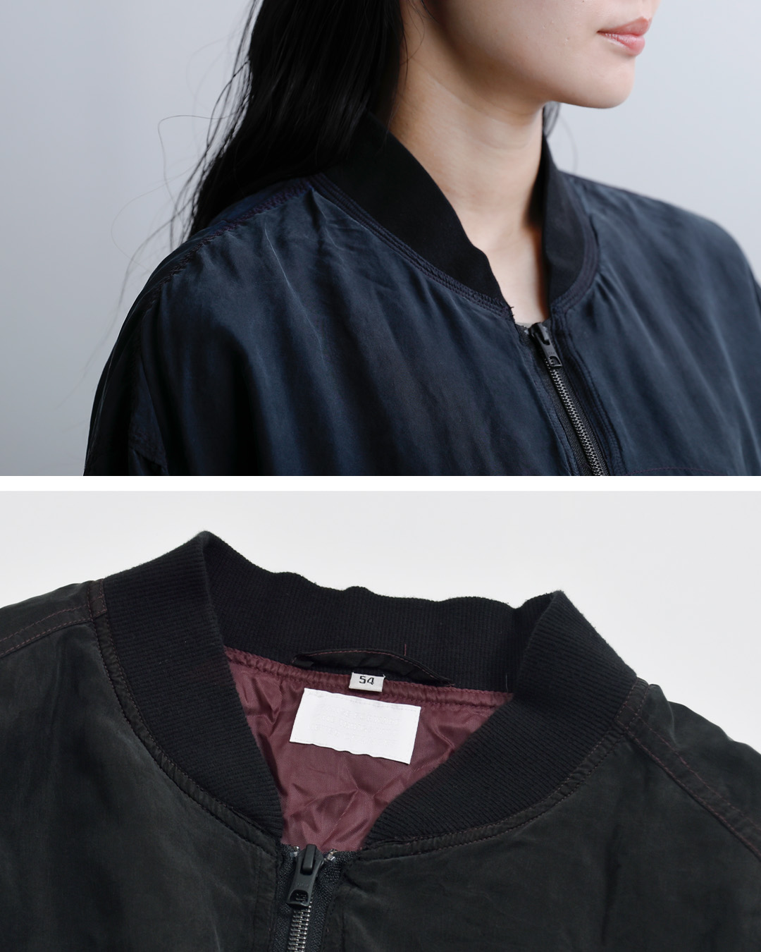 CHANGES(チェンジーズ)リメイク ジップ シルク ジャケット ch5041