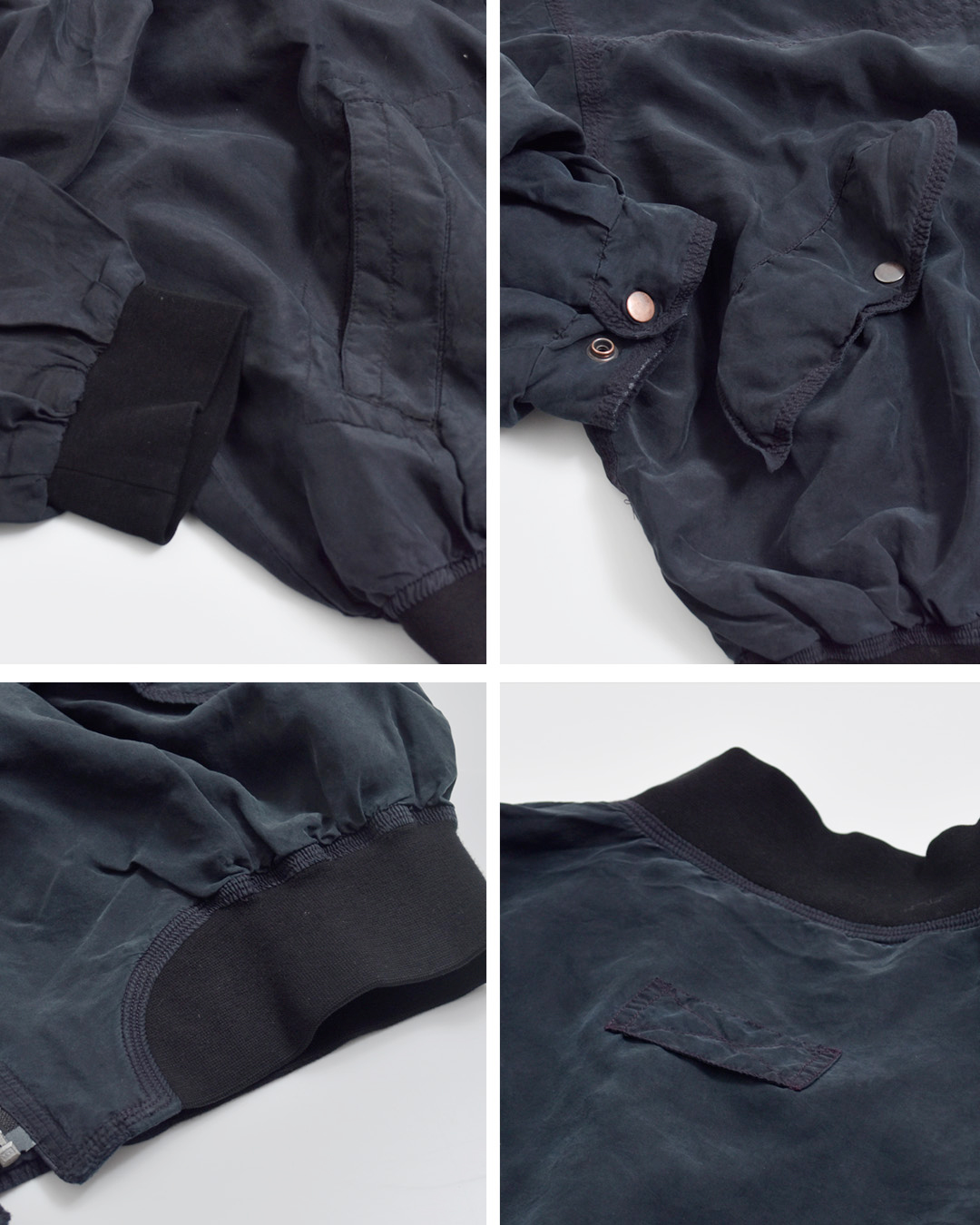 CHANGES(チェンジーズ)リメイク ジップ シルク ジャケット ch5041