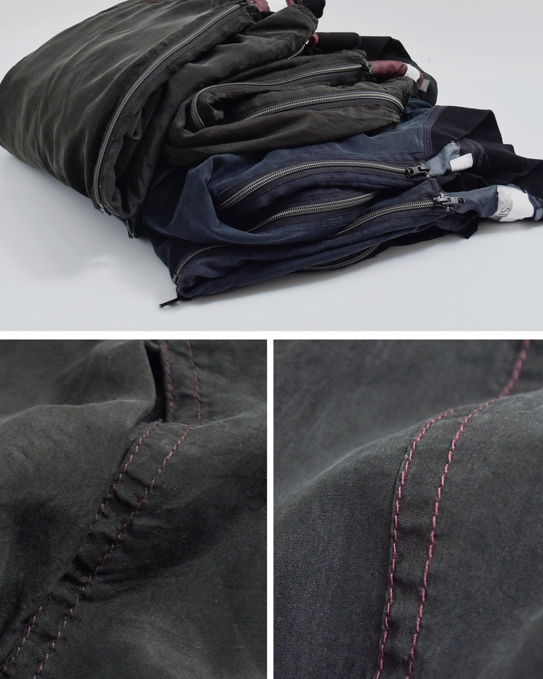 CHANGES(チェンジーズ)リメイク ジップ シルク ジャケット ch5041