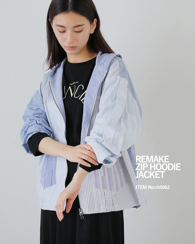 CHANGES(チェンジーズ)リメイクジップフードジャケットch5062