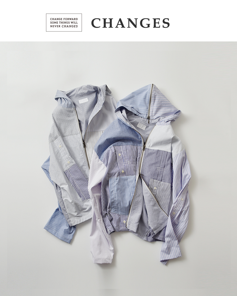 CHANGES(チェンジーズ)リメイクジップフードジャケットch5062