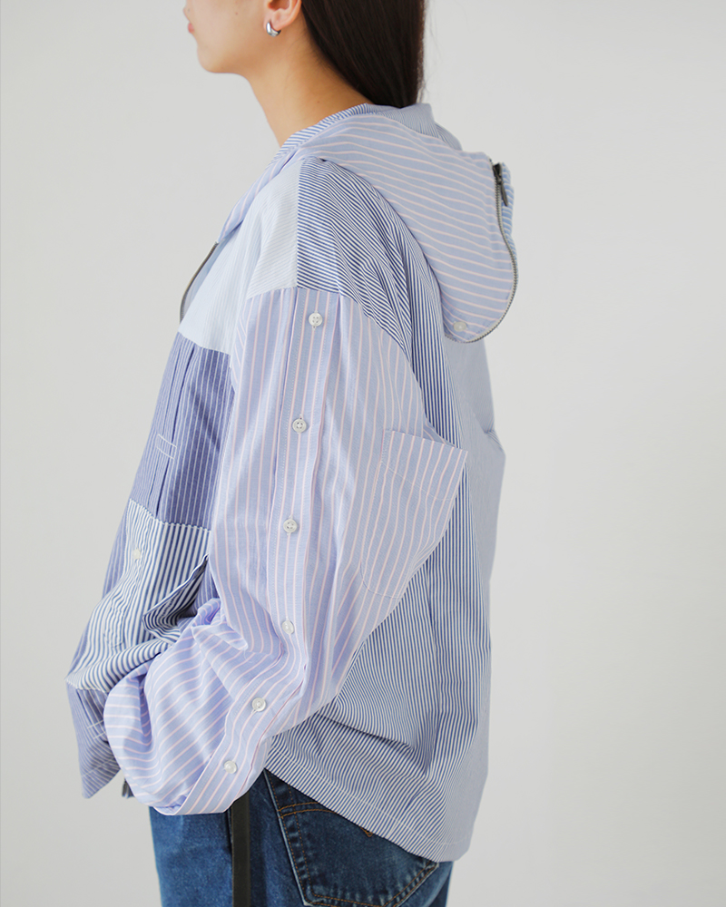 CHANGES(チェンジーズ)リメイクジップフードジャケットch5062