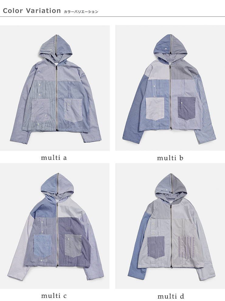 CHANGES(チェンジーズ)リメイクジップフードジャケットch5062