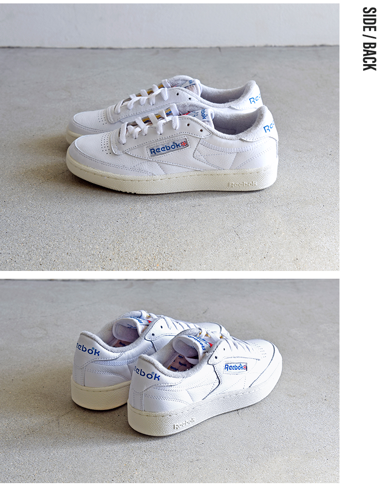 Reebok(リーボック)クラブシー85ヴィンテージスニーカー“CLUBC85VINTAGE”clubc85vt