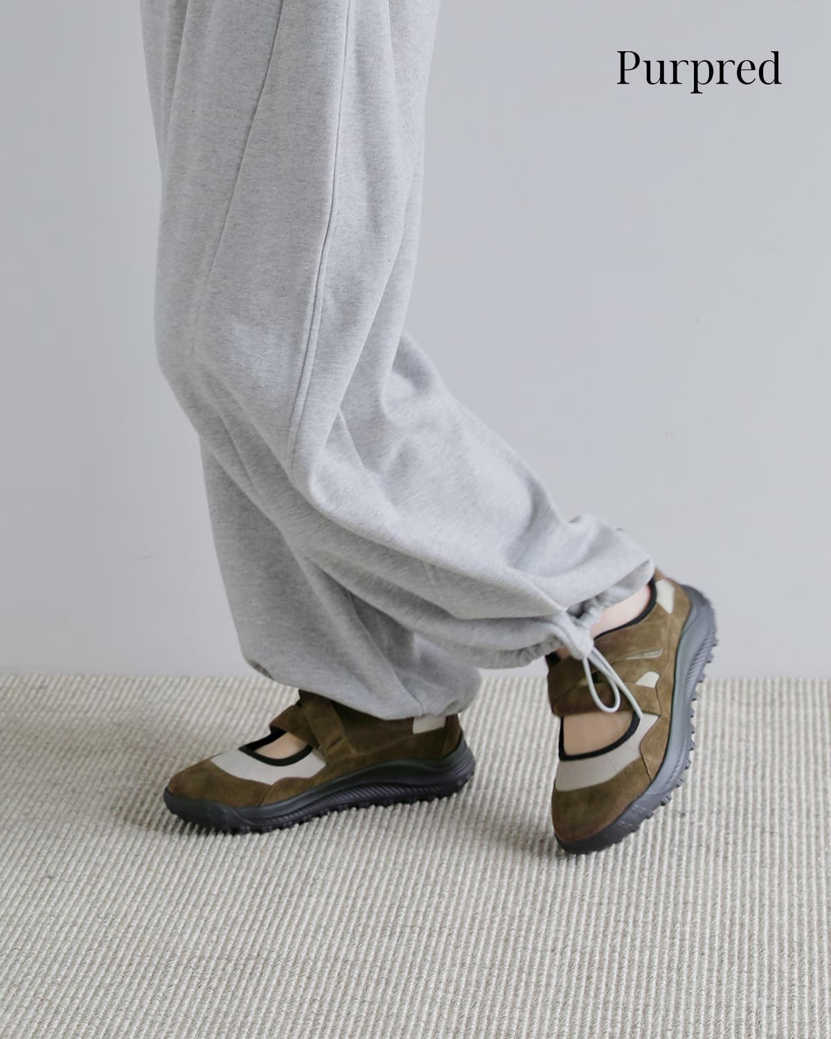 Purpred(パープレッド)カウレザー メリージェーン スニーカー “MERRY SNEAKERS”co8-ps045