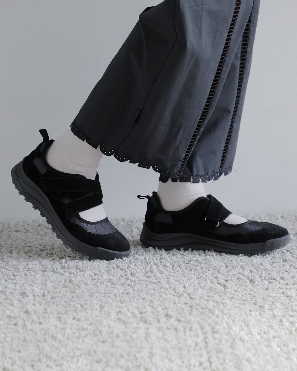 Purpred(パープレッド)カウレザー メリージェーンスニーカー  “MERRY SNEAKERS” co8-ps045